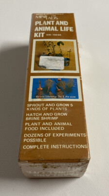 NEW SEALED Vintage 1970s Mini Labs Plant and Animal Life Kit Kids Toy