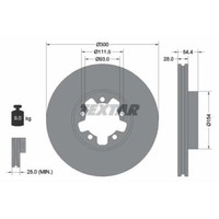 Textar 2X Bremsscheibe Vorne Ø300 Mm InnenbelüFtet FüR Ford Transit Kasten Fa_