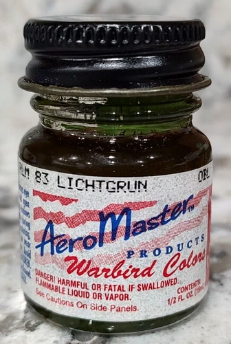 AEROMASTER - WARBIRD COLORS - .5 oz ENAMEL PAINT - LIGHTGRUN GERMAN RLM 83