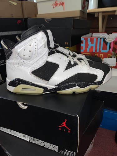 Air Jordan 6 Retro Size 12 Oreo Black 