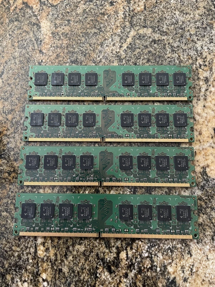 4GB (4 x 1GB) HYS64T128020EU-2.5-B2 PC2-6400U-666-12-E0 2Rx8 RAM Memory Kit - Image 3 of 4