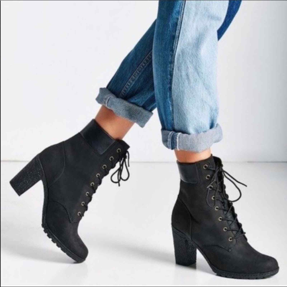 TIMBERLAND TILLSTON WOMEN’S LACE UP BOOTS BLACK