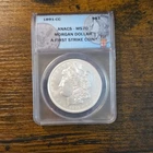 1 Ounce 1891-CC Morgan Dollar $1 Silver RESTRIKE ANACS MS70 Uncirculated Coin