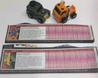 1984 Transformers G1 MiniBots Lot of 2(Brawn & Huffer)w/cardback Takara Complete