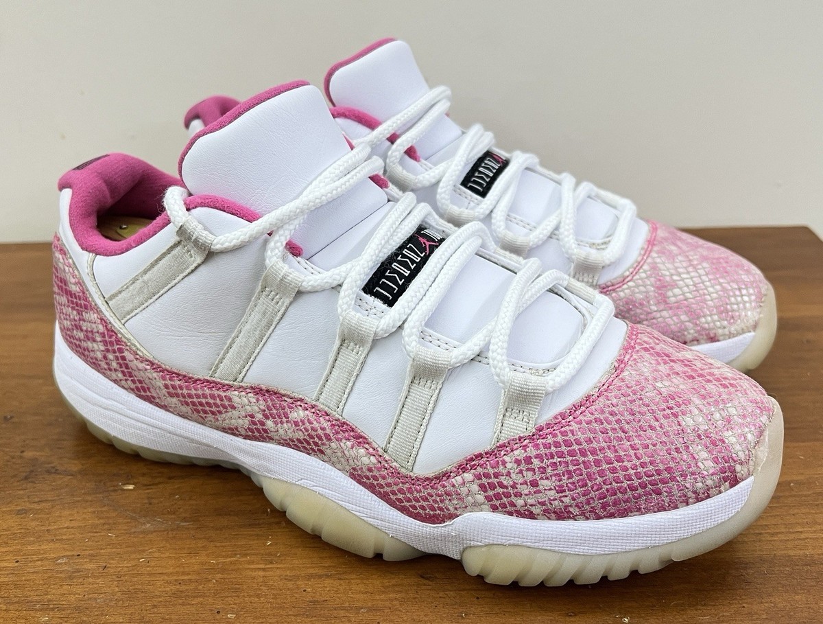 jordan 11 low top pink snakeskin