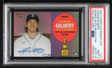 2021 All-Star Rookie Cup Black Foil 6/10 Logan Gilbert PSA 9 MINT Auto 18pg