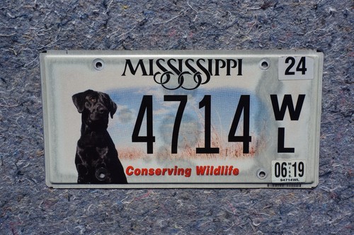 Mississippi BLACK LABRADOR DOG Pet License Plate - Picture 3 of 3