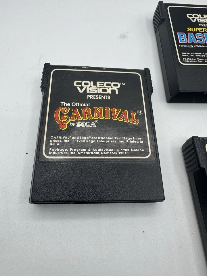 Juegos ColecoVision de Colección (4) Donkey Kong, Carnaval, Inv, Super Acción Béisbol Foto 2 de 4