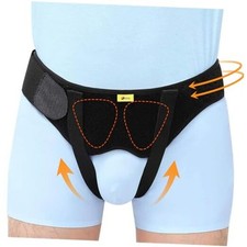 Hernia Belt for Men Hernia Support Truss for Single/Double Medium Pack of 1 