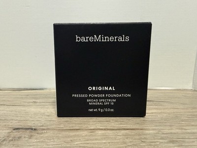 bareMinerals Original Mineral Pressed Powder Foundation SPF 15 Fair Ivory 02 NEW