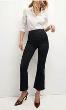 Veronica Beard Jeans Womens Medium Crosbie Wide Straight Leg Crop High Rise NWT