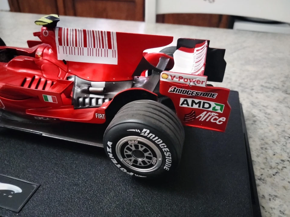 FERRARI F2008 F. Massa GP Spain P9967 Ltd Ed Hot Wheels ELITE 1:18 No Scatola - Immagine 4 di 4