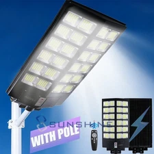 11000W Solar Street Light Commercial LED Outdoor Dusk to Dawn parking lot lights