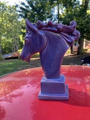 Vintage Royal Heager  / Royal Hickman / Purple Horse Head Planter / Vase / 393