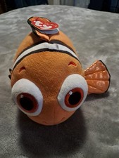 Disney Sparkle Ty Finding Dory NEMO Plush Stuffed Animal 9" Beanie Babies NWT