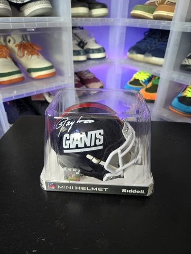 Lawrence Taylor Signed 1981-1999 Throwback New York Giants Speed Mini Helmet JSA