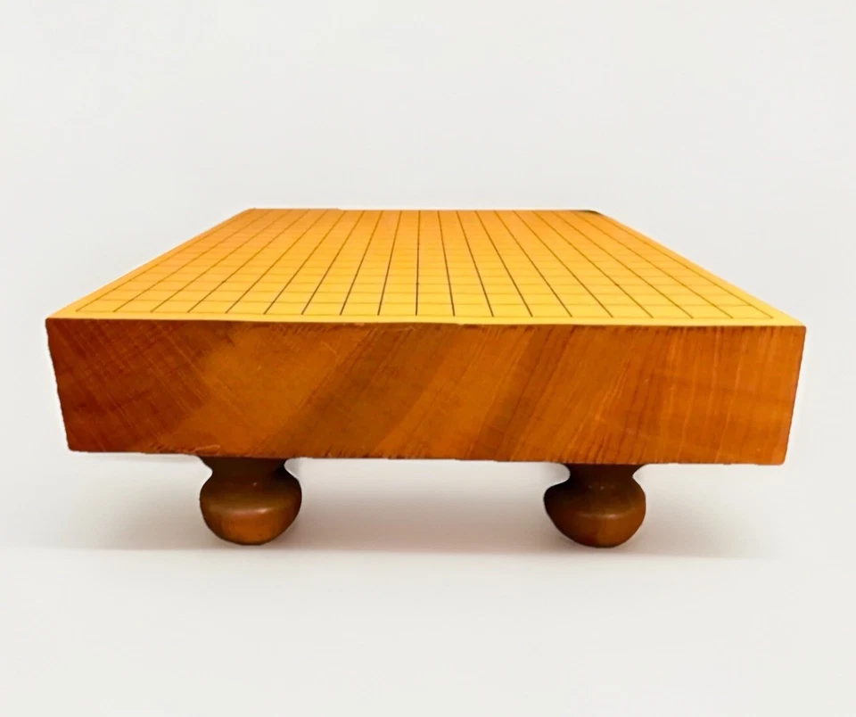 1970s Carved Wood Baduk Go Game Board Goban Go-Ishi Stones Korea  - Image 4 of 4