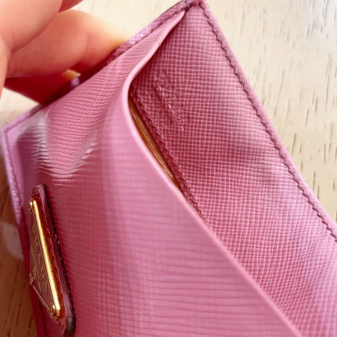 Prada Pink Card Case Leather -Like with Minor Wear thumbnail 6