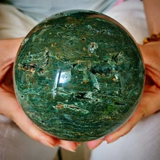 4.18LB Natural Moonstone Ball Quartz Crystal Polishing Ball Healing Decoration