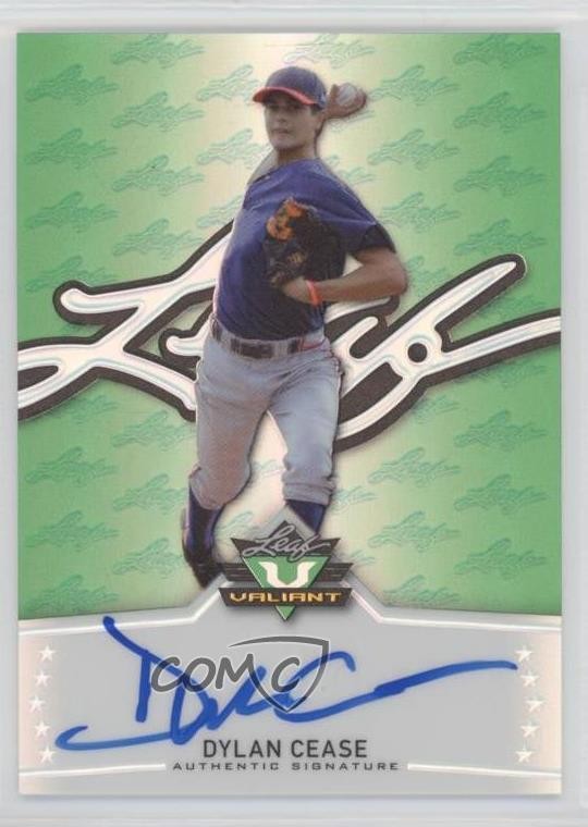2014 Leaf Valiant Green Prismatic Dylan Cease #BA-DC1 Auto 0s3