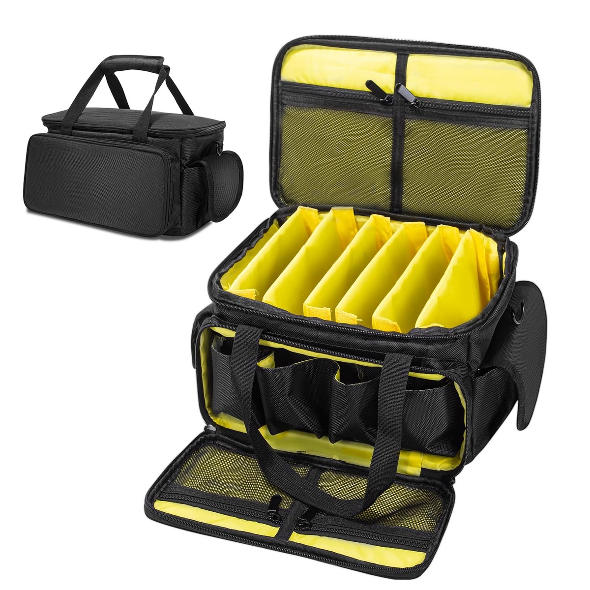 DJ Cable File Bag DJ Cable Organizer Bag Gig Bag with 6 Detachable