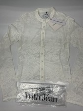 With Jean Belinda Top Size S White Lace