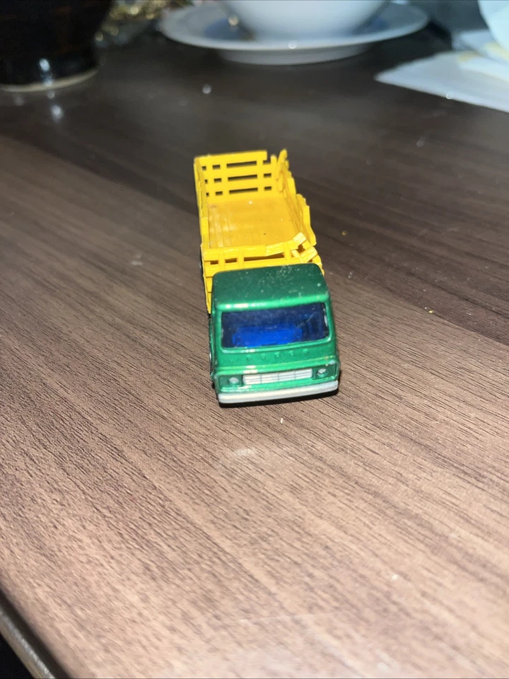 Vehículos diecast vintage 1970 Matchbox camión de ganado serie n.º 71 verde 1,75 Foto 2 de 4