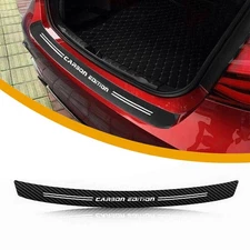 Carbon Fiber Car Sticker Rear Bumper Trunk Protector Corner Trim Car Accessories