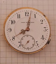Pocket Watch Union Uhrwerk läuft.  42,8 mm