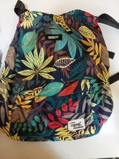 Wandf Drawstring Backpack Bag Fun Bright Botanicals Leaves Women Teen Student