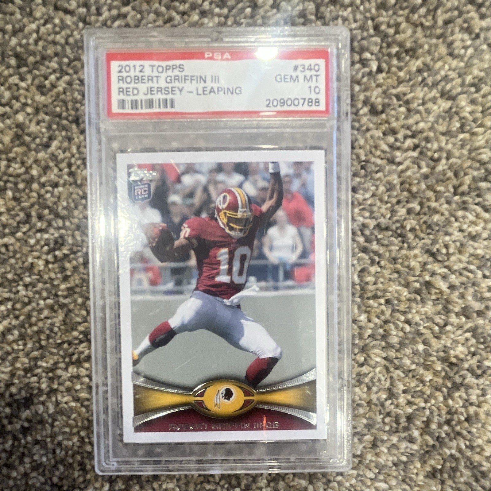 Robert Griffin III Topps #340 Variation