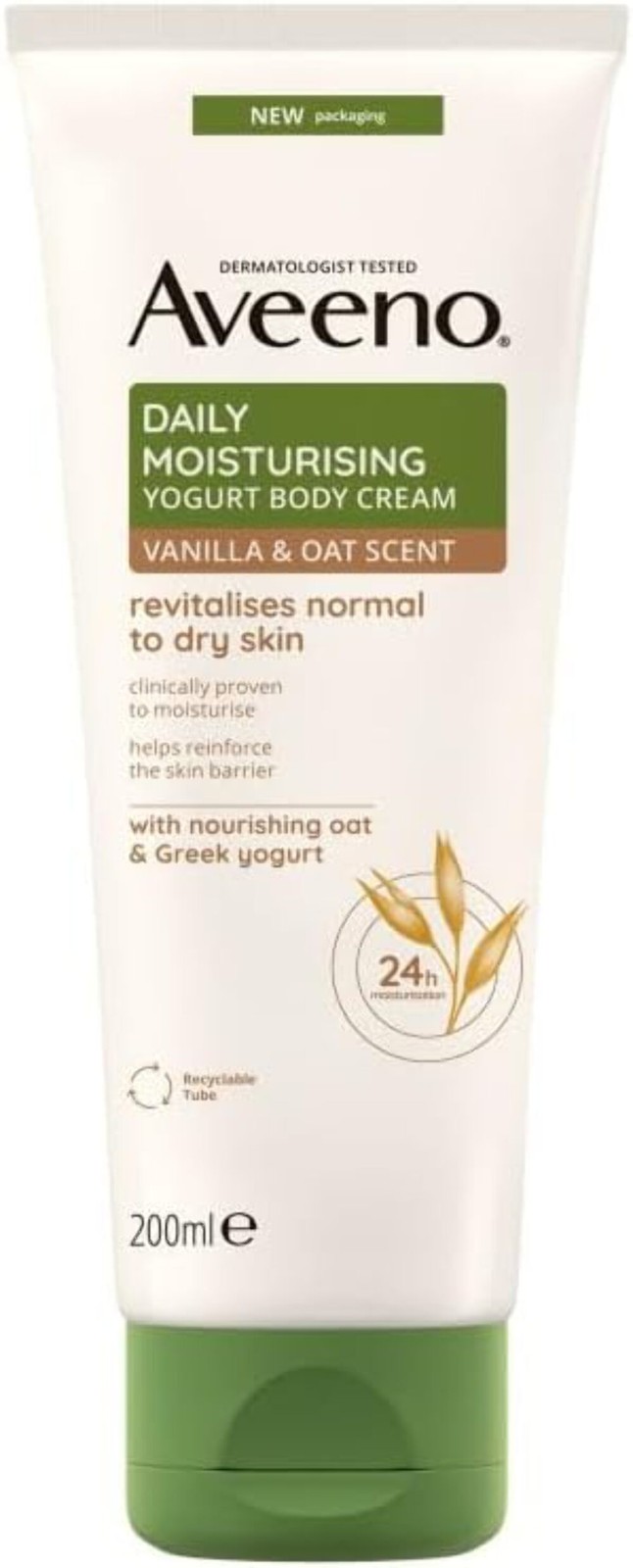 Aveeno Daily Moisturising Body Cream with Oat & Greek Yogurt - 200ml
