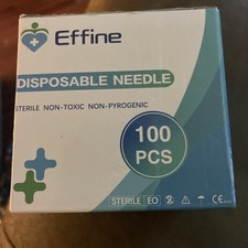 Disposable Needles 100 Pcs, 25 Gauge, 1 Inch