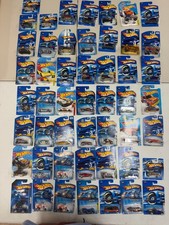 49 Hot Wheels Lot 2001-2006 New on Card NOC First Editions Vintage Blue Cards