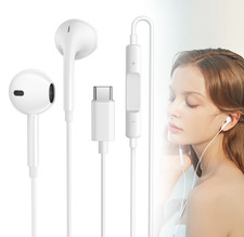 New Headphones Earphones For iPhone 16 15 Pro Max iPad Pro Wired USB Type-C