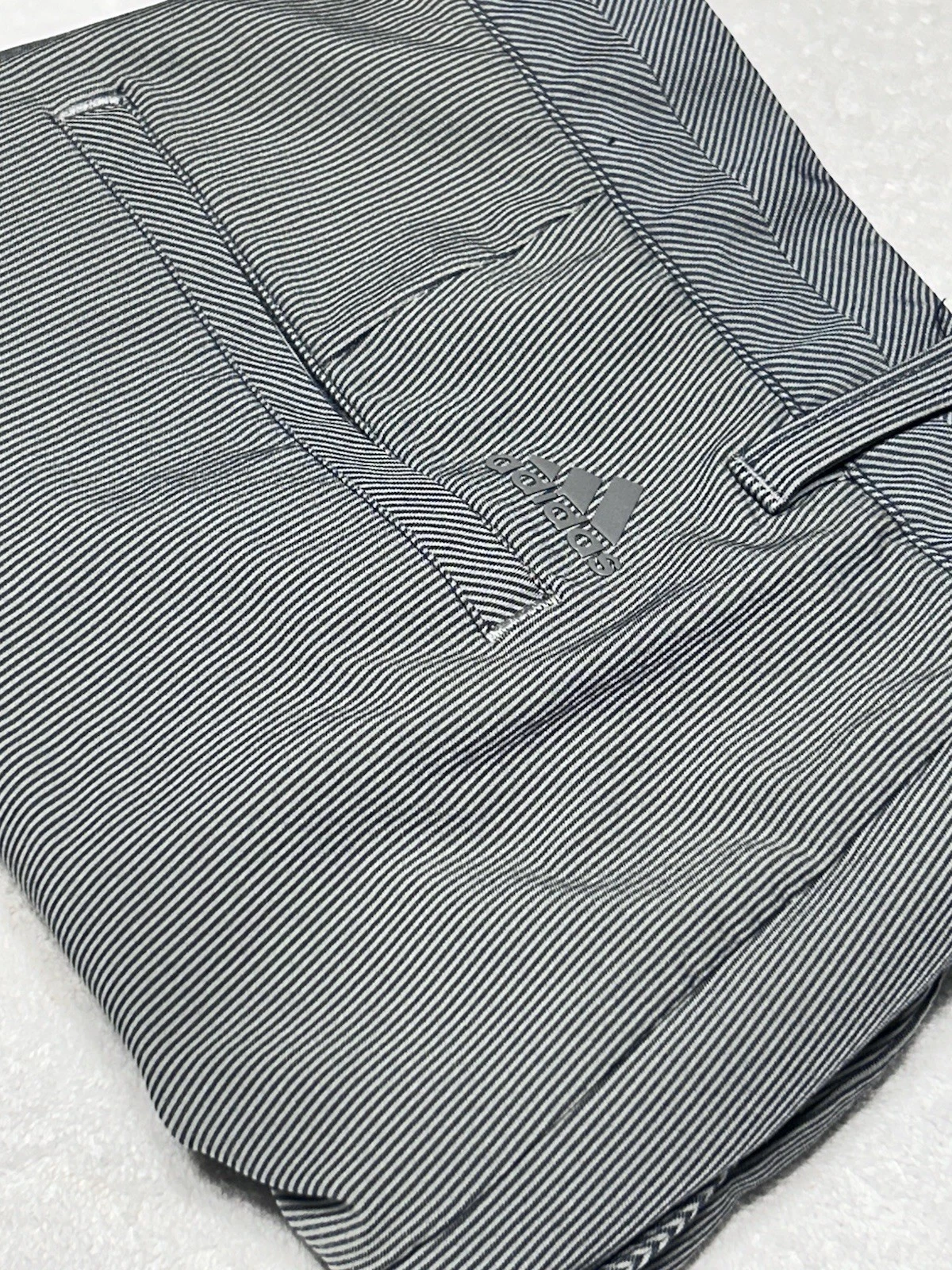 Adidas Shorts Mens 33 Dark Gray Stripe 10" Inseam Hybrid Chino Performance Golf