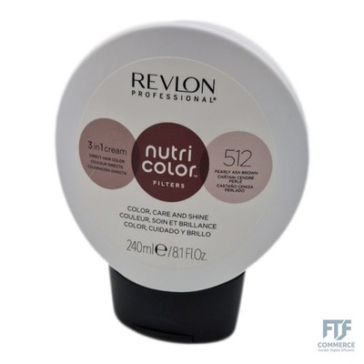REVLON PROFESSIONAL Nutri Color FILTERS   TONING FILTERS 512 Hellbraun Asch Iris