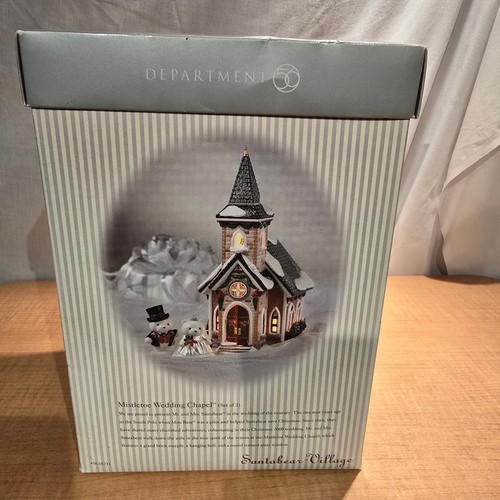 Department 56 Santa Bear Village "Mistletoe Wedding Chapel" - Picture 6 of 10