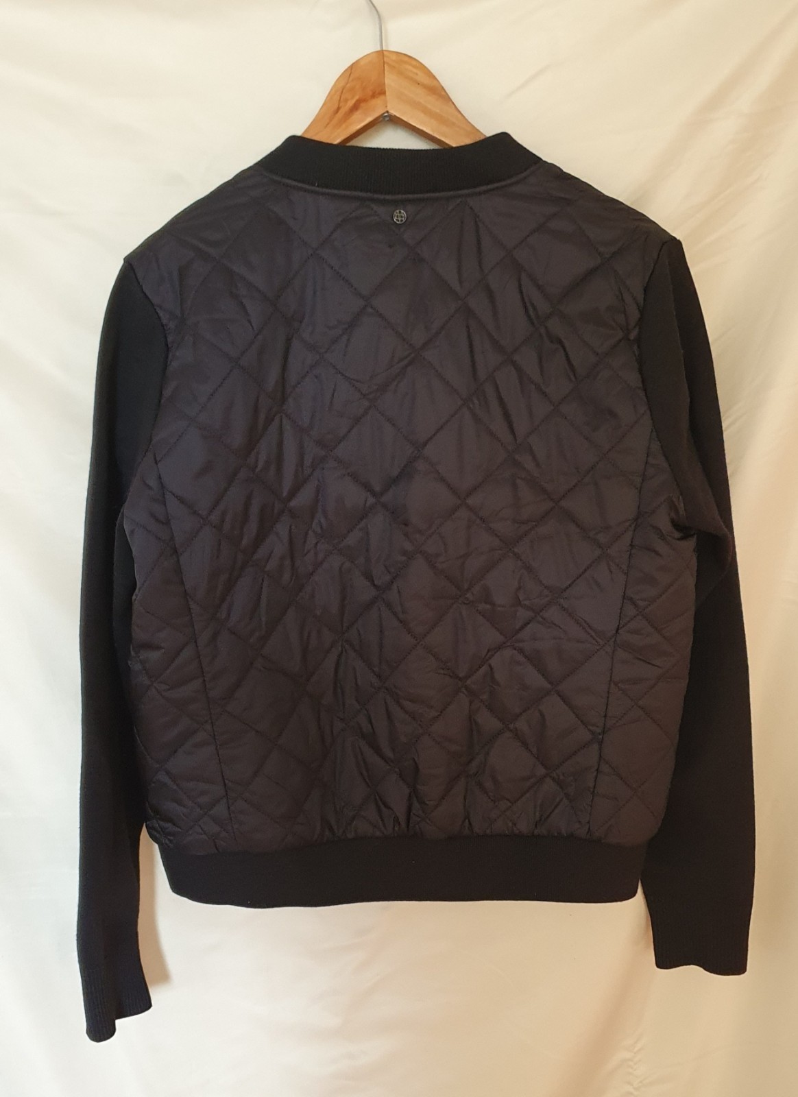 Massimo Dutti Quilted Bomber Jacket Black Size L Fits M New Without Tags thumbnail 12