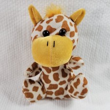 The Toy Barn Spotted Giraffe Plush Stuffed Soft 7" 2008 Yellow Ears Face