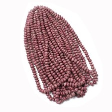 1 Strand Thulite Smooth Rondelle Beads, Thulite 7.5mm-8.5mm App Beads Strand-16"