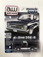 2022 AUTO WORLD 1985 CHEVY SILVERADO 10 FLEETSIDE MUSCLE TRUCKS