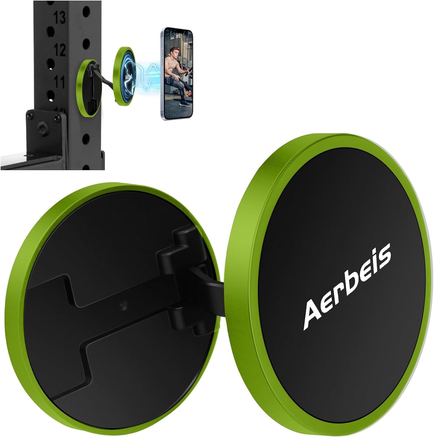 Folding Magnetic Phone Holder for Gym Also can Used for Car