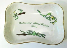 Restaurant Lucas Carton Paris Porcelain Soap Dish Marked Longchamp France Old