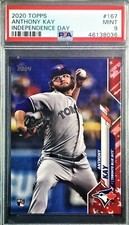 2020 Topps Independence Day #167 Anthony Kay RC PSA 9 (27/76) Toronto Blue Jays