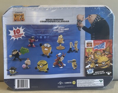 Calendario Conto Alla Rovescia Minions Despicable Me 4 - 10 Sorprese Con Mini Figure Da 5.1 Cm, Tra Cui Mega Minion Esclusivi