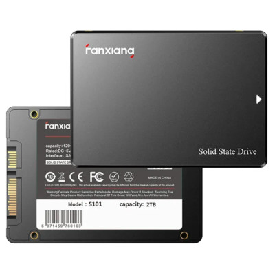 Fanxiang Festplatte 2.5 Zoll Intern 2TB SATA SSD 6GB/s 550MB/S For Laptop/PC/MAC