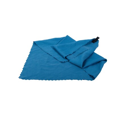 Mini Handtuch BasicNature mit Karabiner, blau - Größe S (40 x 40 cm)
