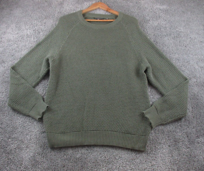 Crosshatch Black Label Jumper/Sweater/Pullover XL Long Sleeve Knit Mens Green
