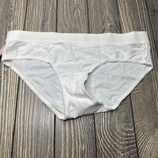 Victoria's Secret White Solid Hiphugger Hipster Panty Underwear New NWT S